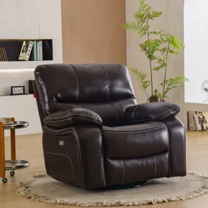 SANS Leather Recliner Sofa with USB Charging