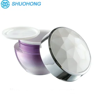 Empty 30g 50g 30ml Eye Cream Lotion Container White Acrylic Powder Jars Double Wall Cosmetic Airless Pump Jar