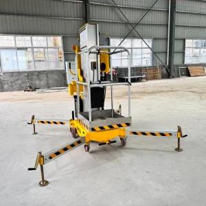 Quality Assurance Vertical Telescopic Mast Lift Portable Single Mast Vertical Lift