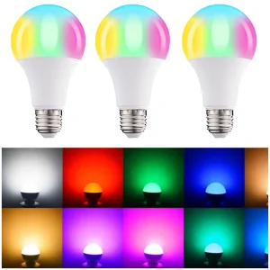 LED Bulb Light Smart RGB Color Changing Ledbulb Lamp for Mood Lighting