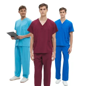 Conjuntos de scrubs médicos hospitalarios dentales, camisetas, pantalones, uniformes de trabajo en salud, uniforme de scrubs de hospital, bata de laboratorio