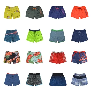 Summer Elastic Waist Custom Printed Swimwear With Logo Mens Swim Shorts Board Beach Shorts Mesh Shorts for Men