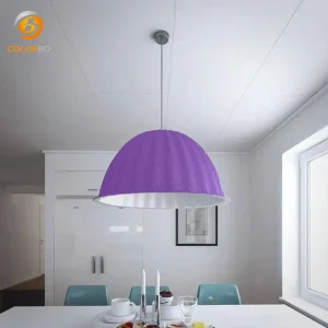 Paneles de alambre de alta calidad, lámpara de luz LED, pantalla acústica de PET