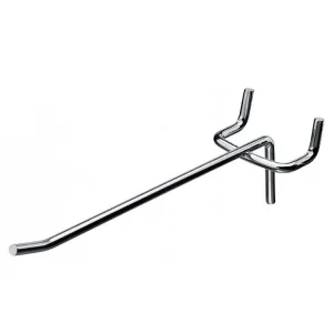 Custom Length Metal Pegboard Hooks, Professional Wall Display Hanging Hooks for Retail Shop and Garage Storage Kit