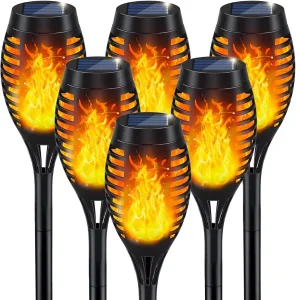 Waterproof IP65 LED Solar Flame Lamp