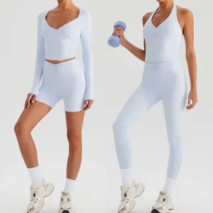 4 Pieces Yoga Apparel Set