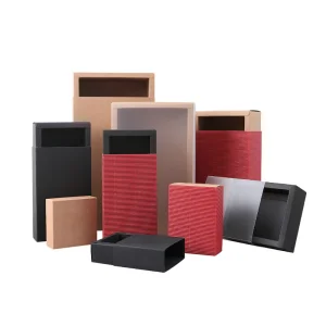 Kraft Paper Gift Boxes Sliding Drawer