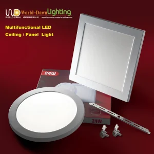 Radar Sensor Recessed &amp; Surface Mounted 3000K 4000K 6000K Opitional Hole Size Office Commerical Downlight Down light Adjustable Ceiling Light LED Panel Light