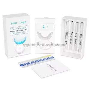 Rechargeable Tooth Whitening Kit with Blue Led Light Teeth Whitening Private Label