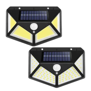 RTS 100 LED Waterproof Motion Sensor Super Bright Solar Wall Garden Lights