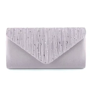 Bolso de mano de cristal con diamantes de imitación para fiesta de boda de dama, clutch de noche