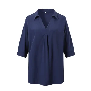 Camisa Vintage Feminina de Manga Longa