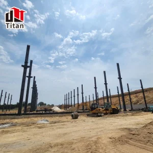 Projeto de Edifício Modular de Estrutura de Aço de Montagem Rápida para Planta Industrial