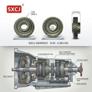 Precision Stainless Alloy Steel Transmission Gear Spare Parts SXCJ Manufacturer Customization OEM 9071651 Chevrolet Sail New 1