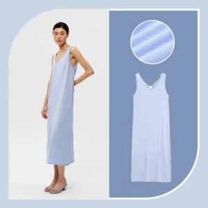 Vestido Maxi Sem Mangas Fenda