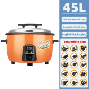 45L Large Capacity Commercial Drum Electric Rice Cooker for Restaurant