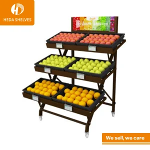 Wood Fruit Stand Vegetable Rack