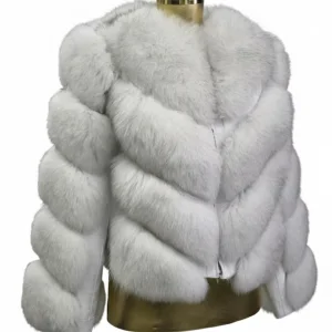 Premium Luxury Fox Fur Regular Winter Coat Women Ultra Soft Plush Warm Thick Outerwear High Quality Tailored Casual Pattern