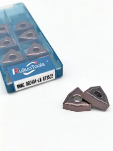 WNMG080404-LM Indexable Turning Insert, Carbide CNC Lathe Tools With High Wear Resistance For Metalworking