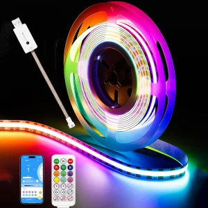 RGB Smart IC COB LED Strip Light 5V USB