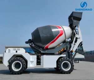 4m3 Self Loading Drum Mixing Truck for Road Construction