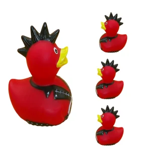 Customizable Chicken Shaped Red Plastic Squeeze Toy