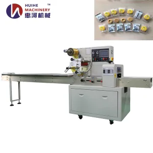Máquina de Embalagem Horizontal para Doces com Embalagem de Algodão Pequeno e Macio, Embalagem de Pirulito Duro, Máquina de Embalagem Rápida