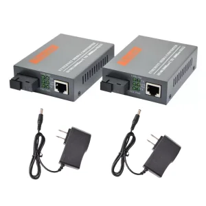 10/100/1000M Fiber Optic Transceiver Single Mode 3KM SC Rj45 Fiber Optical Gigabit Media Converter