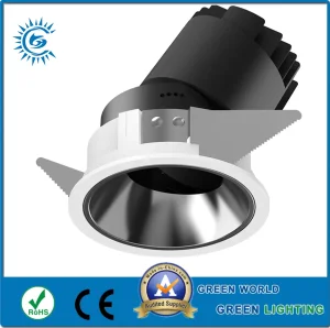 Round Dimmable 3CCT 5W 6W 7W 8W 10W COB LED Downlight for Hotel Home Industrial Commercial Lighting