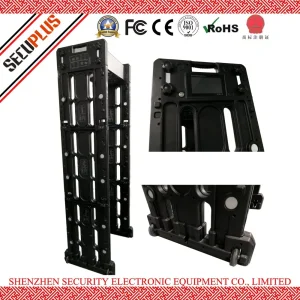 Portable movable walk through gate metal detector system for stadium and expo