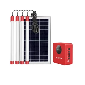 10W Mini Solar Panel Light DC Power Station Lighting Generator Home Portable Solar Power Energy System with Tube Light
