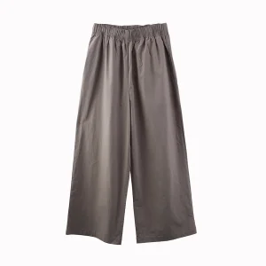 China Custom Women 100% Cotton Woven Fabric Lightweight Pants Manufacturer, Suppliers