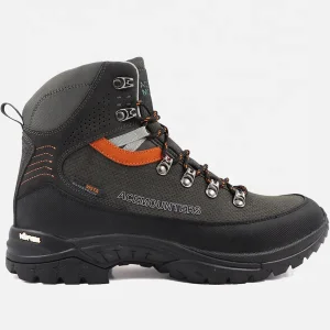 Waterproof Wear-Resistant Hiking Boots Nylon Outdoor Shoes - Mid-High Cut Orange for Mountaineering Hiking Fishing Travel