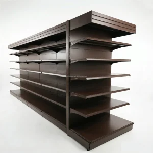 Heavy Duty Double Sided Perforated Gondola Shelving