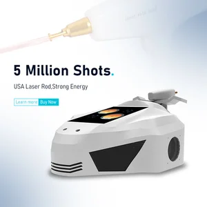Portable Mini High Strength Q-Switch NdYAG Laser Machine 1064/532/1320nm for Tattoo Removal Eyebrow Washing Commercial Use EU