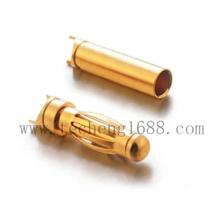 4mm Conector Banana Conector Jack Banana Conexión de Oro Cobre para Motor y Controlador de Velocidad Eléctrico