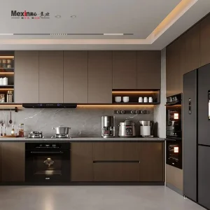 Mexin Custom Modern American Style Kitchen Cabinet Complete Sets Drawer with Storage, Pantry Cabinet and Tailored Custom Furniture