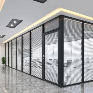 Soundproof Double Glazing Glass High Partition Office Privacy Screen