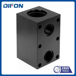 CNC Precision CNC Machined Hydraulic Valve Block - Custom Iron Cast/Steel Valve Body Threaded Ports