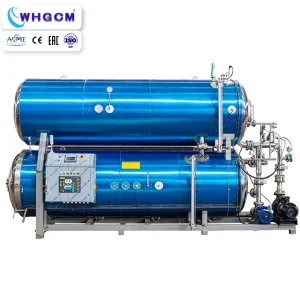 Automatic Retort Autoclave Sterilizer Machine for Dairy Meat Bottles Cans Tins Sterilizer
