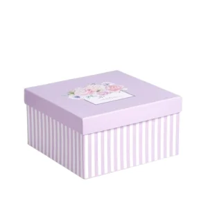 Caja de regalo de papel dorado personalizado para Navidad, vacaciones, boda