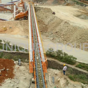 Large Inclined Belt Conveyor in Energy &amp; Mining Plant
