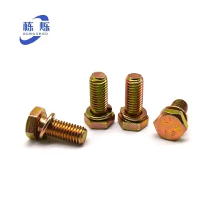 High-Quality Galvanized Hexagon head with spring pad combination bolt Manufacturer, Manufacturers