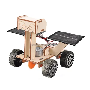 New Item DIY Educational Wooden Student Scientific Physics Toys Solar Rover for Kids-Sets Packaged