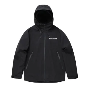 Soft Shell Men's Windbreaker Jacket Waterproof Lightweight Hooded Hiking Breathable Polyester Nylon Windbreaker Tracksuit
