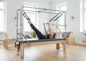 Professional Portable Adjustable 3 in 1 Maple Wood Pilates Reformer Cadillac Tower Luxury Bed 15 Korean Springs Studio