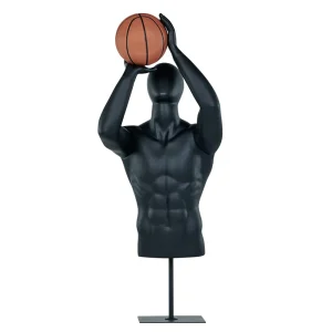Fashion Wholesales Price Fiberglass Half Body Male Upper Torso Mannequins for Playing Basketball Clothing Store Window Display