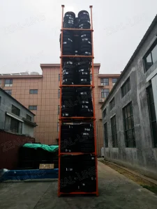 Powder Coating Steel Adjustable Passenger Tire Storage Rack System