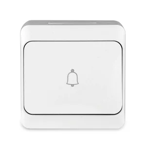 Padrão da UE IP54 Interruptor de Campainha de Parede à Prova d'Água, à Prova de Poeira e à Prova de Intempéries para Uso Externo em Material PC