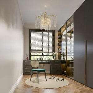 Novos Designs Canto Armário de Linho Plástico MDF